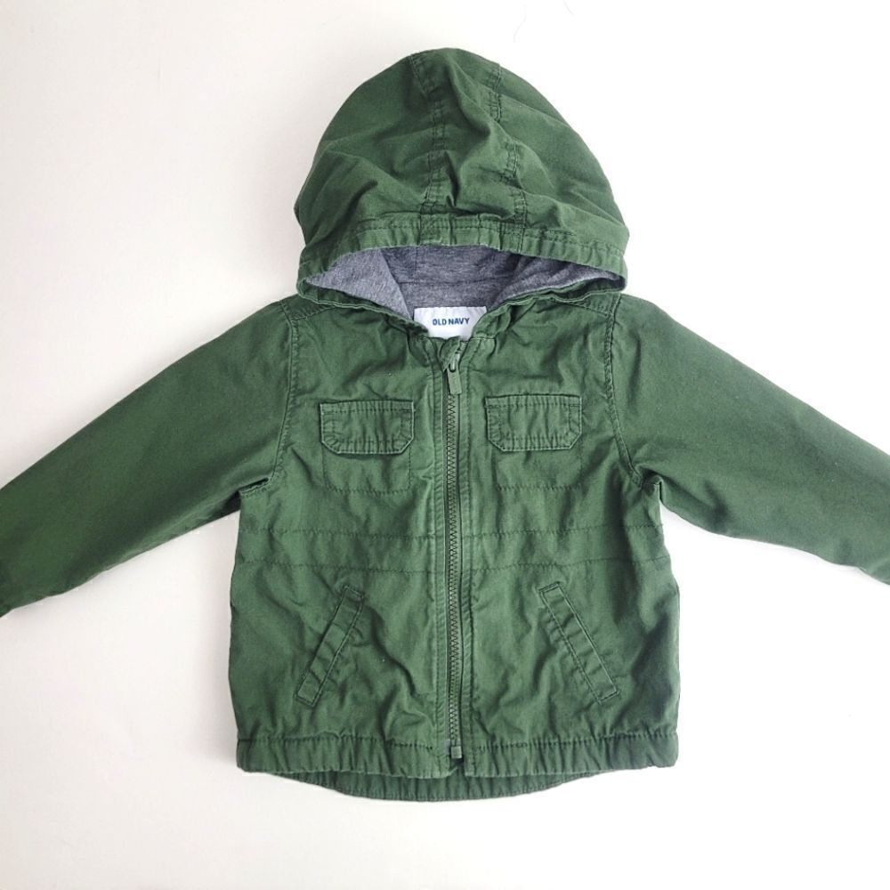 OLD NAVY 18-24mos toddler lined fatigues cargo jacket